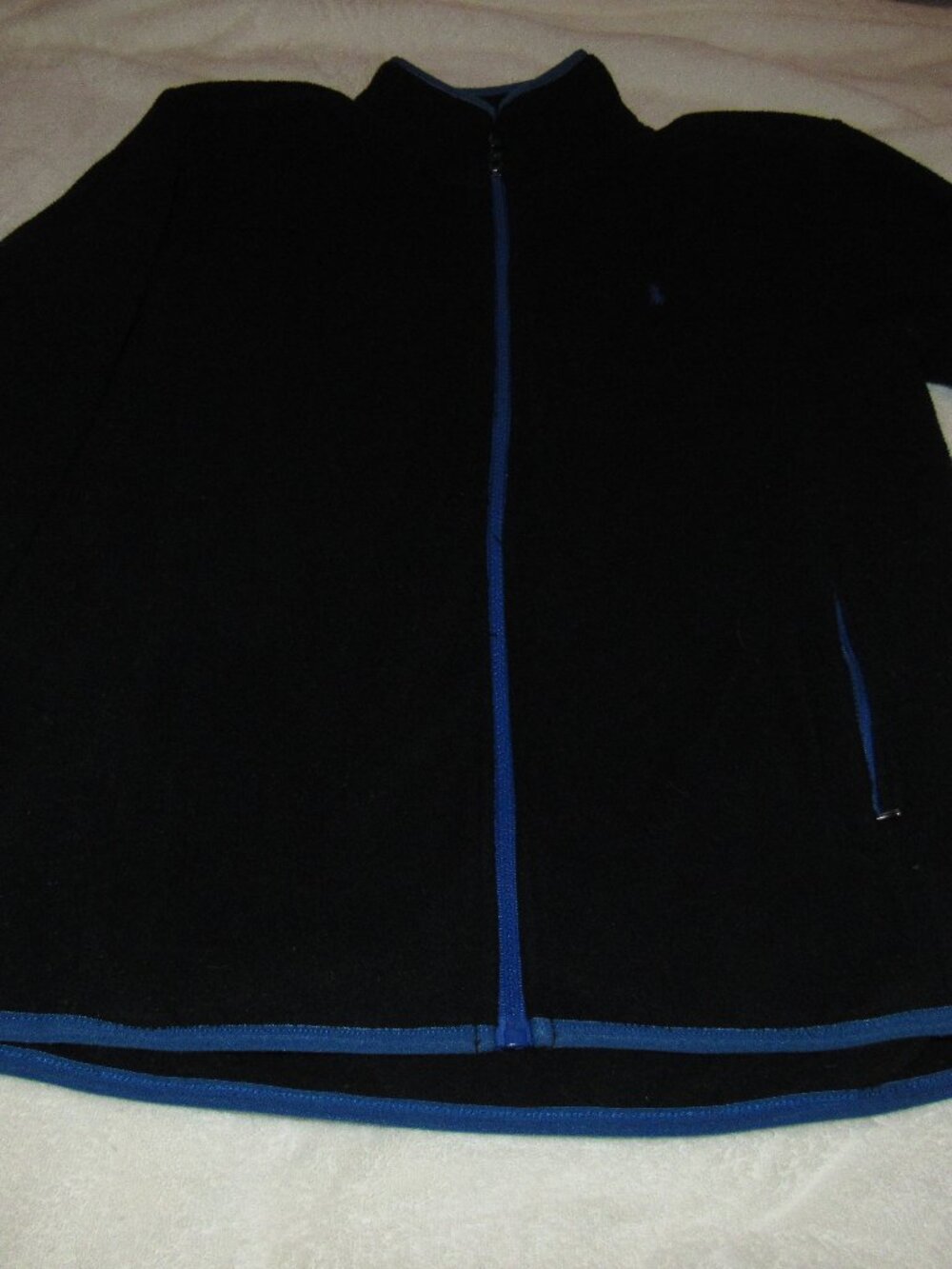 Polo Ralph Lauren Black/Blue Jacket Size 14/16 USED